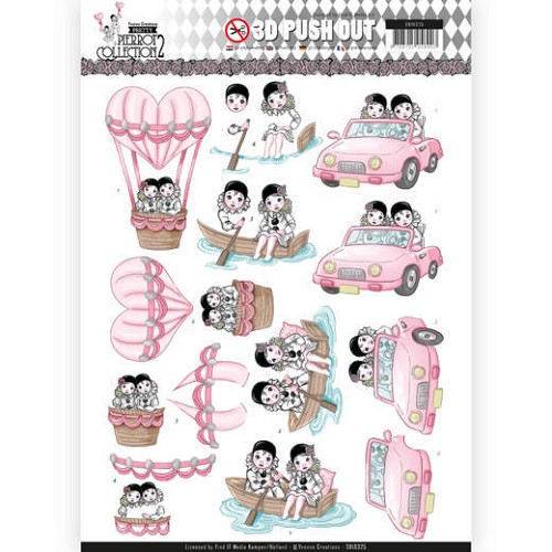 3D Pushout - Yvonne Creations- Pretty Pierrot 2 - Car Trip