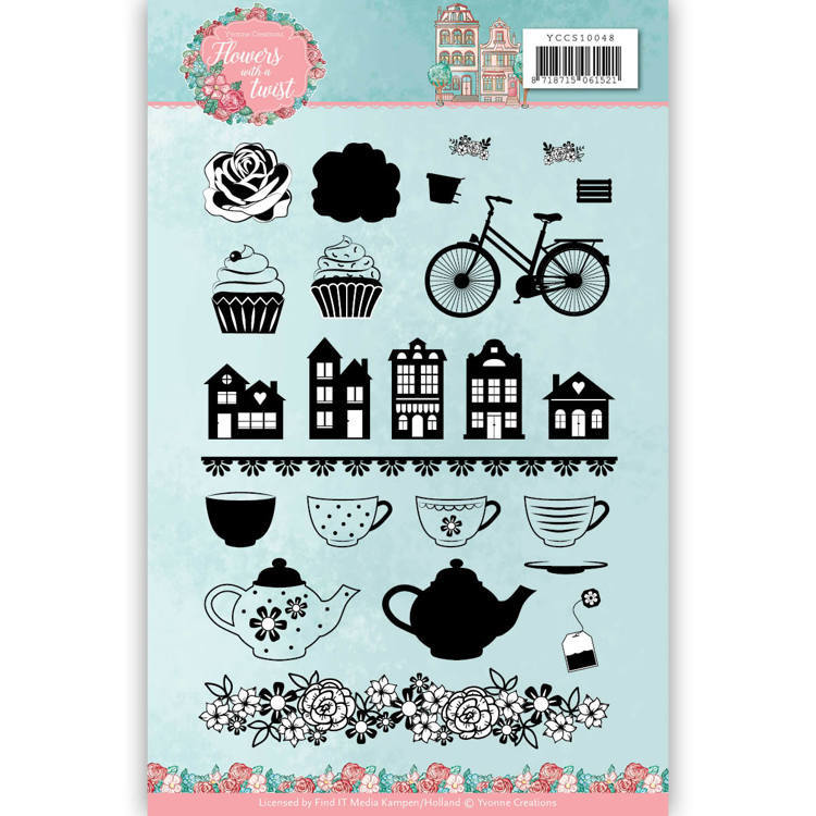 Clear Stamps - Yvonne Creations - Flowers with a Twist