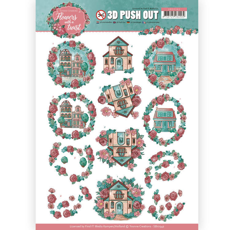 3D Pushout - Yvonne Creations - Flowers with a Twist - Living Flowers
