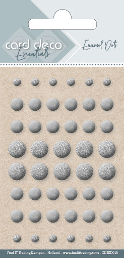 Card Deco Essentials - Enamel Dots Silver