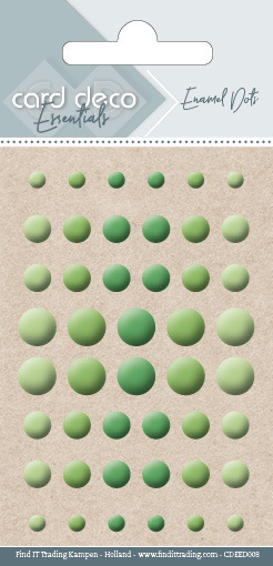 Card Deco Essentials - Enamel Dots Apple Green