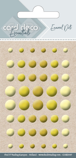 Card Deco Essentials - Enamel Dots Yellow