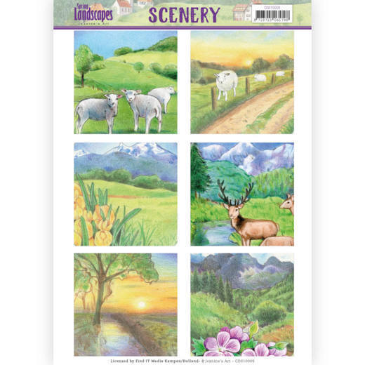 Die Cut Topper - Scenery  Jeanines Art - Spring Landscapes 2