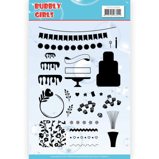 Clear Stamps - Yvonne Creations - Bubbly Girls