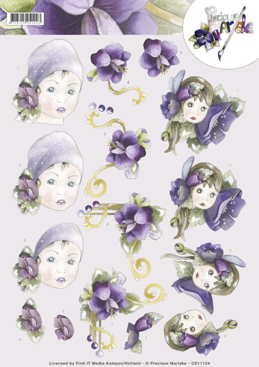 3D Knipvel -&nbsp;Precious Marieke -&nbsp;flower girls