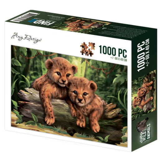 Puzzle 1000 pc - Amy Design - Wild Animals - Cubs