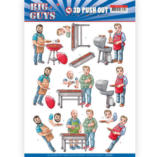 3D pushout - Yvonne Creations- Big Guys - Backyard BBQ