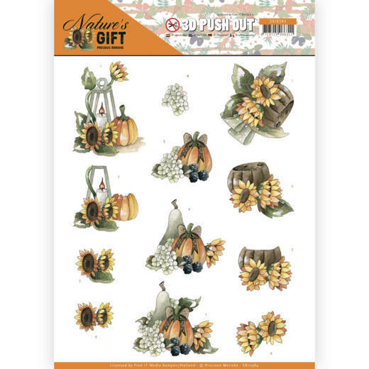 3D Pushout - Precious Marieke - Nature's Gift - Yellow Gift