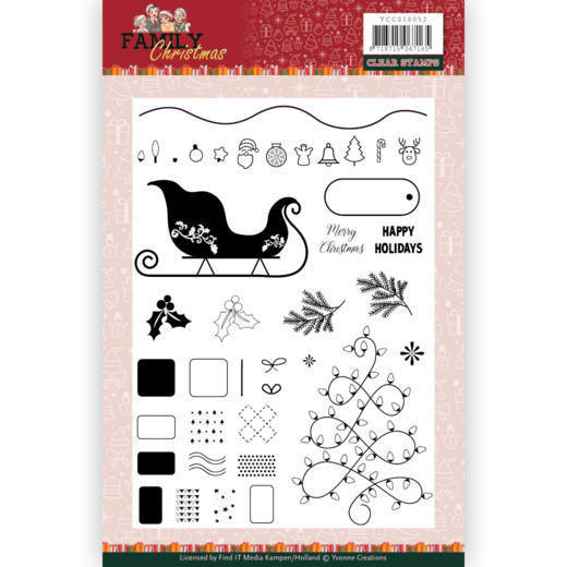 Clear Stamps - Yvonne Creations - Family Christmas