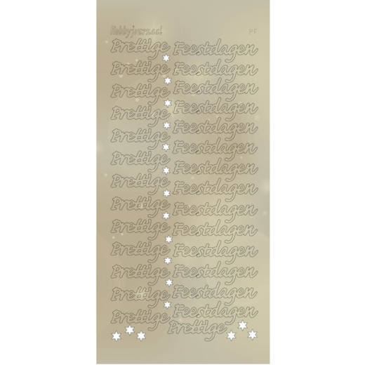 Hobbydots Sticker - Pearl  - Prettige Feestdagen Gold