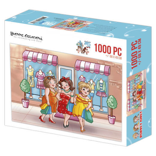 Puzzle 1000 pc - Yvonne Creations - Bubbly Girls Shopping  001