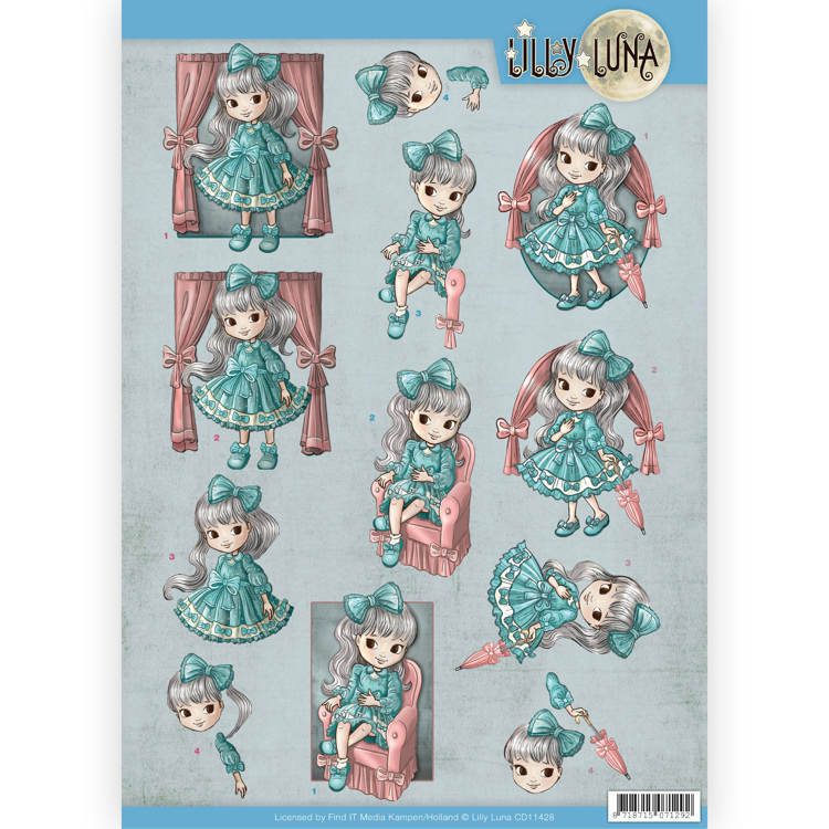 3D Knipvel - Lilly Luna - Mooie strikken