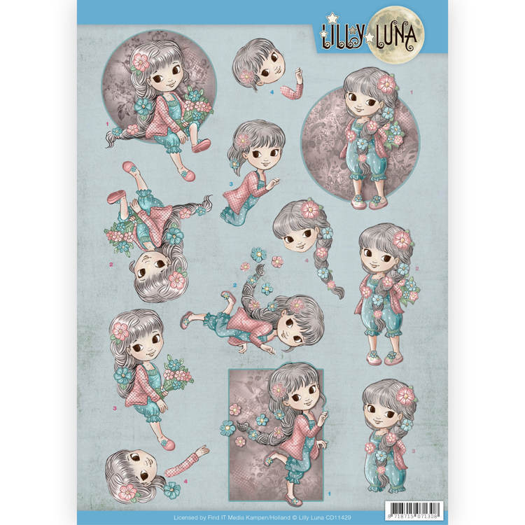 3D Knipvel - Lilly Luna - Bloemen om lief te hebben