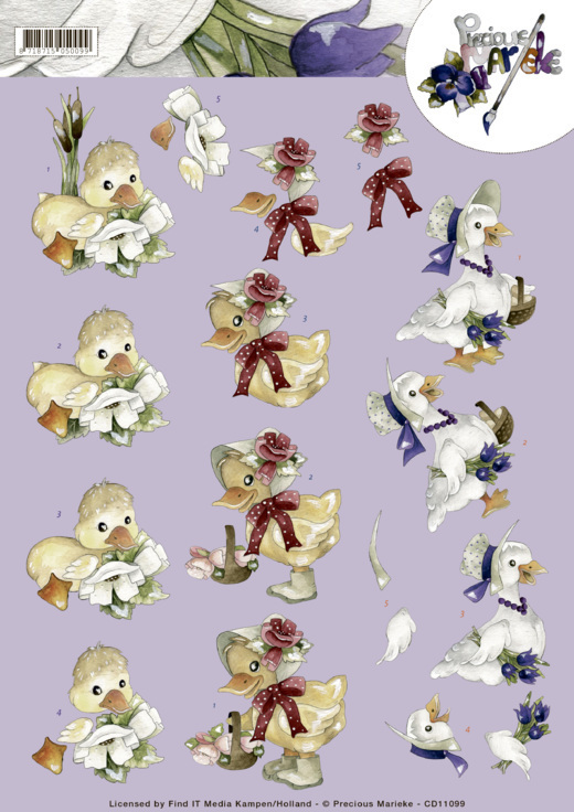 3D cutting sheet - Precious Marieke - Spring