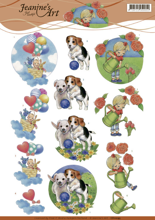 3D cutting sheet - Jeanine's Art - Kids