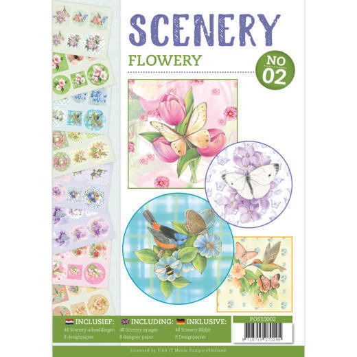 Push Out book Scenery 2 - Flowery