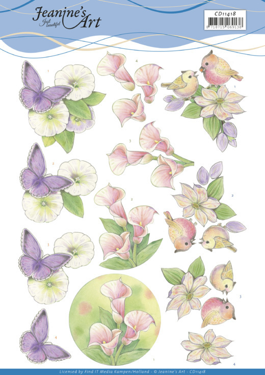 3D cutting sheet - Jeanine's Art - Wonderful nature