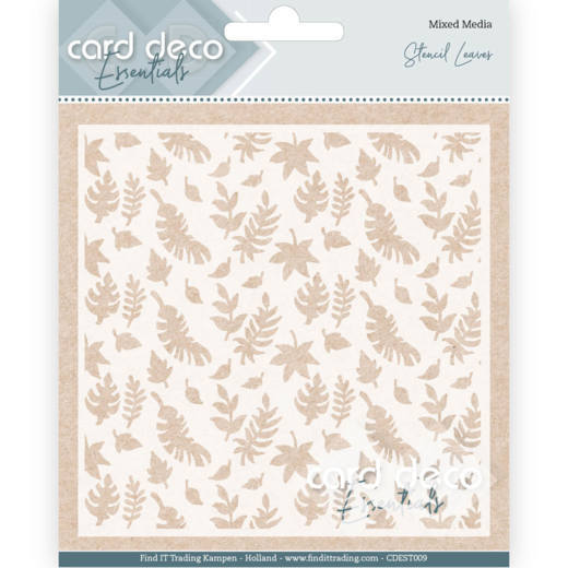 Card Deco Essentials - Stencil Leaves