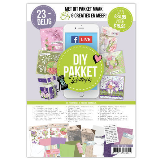 Facebook Live DIY Pakket - Butterfly