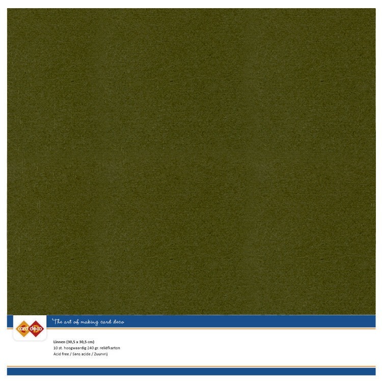 Linen Cardstock - SC - Pine Green