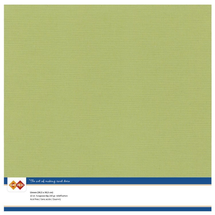 Linen Cardstock - SC - Avocado Green