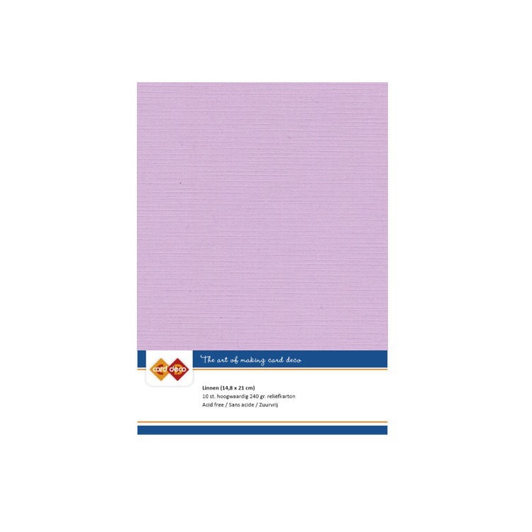 Linen Cardstock - A5 - Amethyst