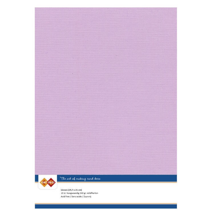 Linen Cardstock - A4 - Amethyst