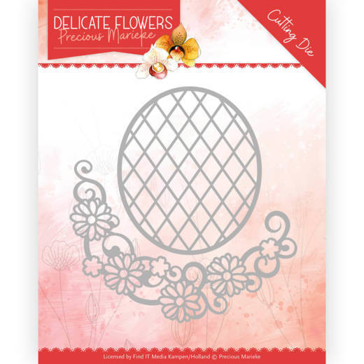 Dies - Precious Marieke Delicate Flowers - Delicate Flower Oval