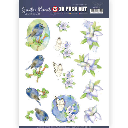 3D Push Out - Jeanine's Art - Sensitive Moments - Lily