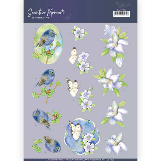 3D Cutting Sheet - Jeanine's Art - Sensitive Moments - Lily