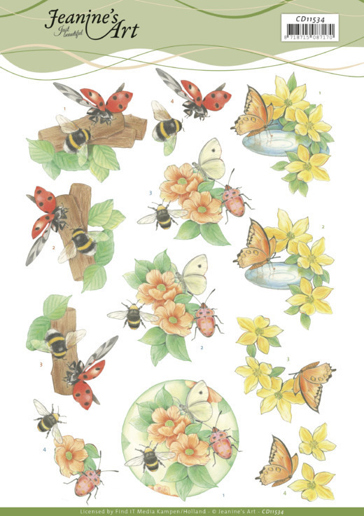 3D Cutting Sheet - Jeanine's Art - Butterfly