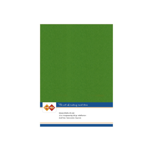 Linnenkarton - A5 - Fern Green