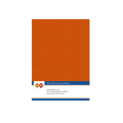 Linnenkarton - A5 - Autumn Orange