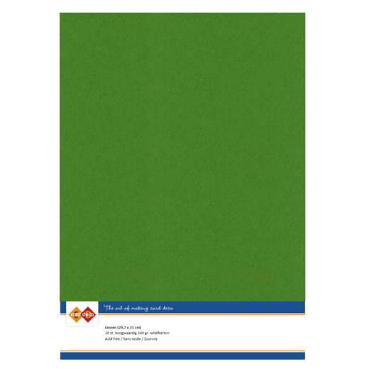 Linnenkarton - A4 -Fern Green