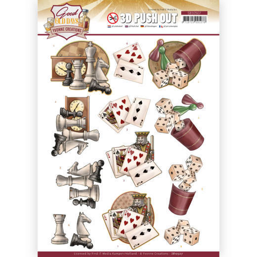 3D Push Out - Yvonne Creations - Good old day's - Games