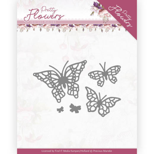 Dies - Precious Marieke - Pretty Flowers - Pretty Butterflies