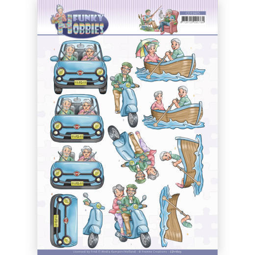 3D cutting sheet - Yvonne Creations - Funky Hobbies - A day out
