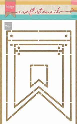 Marianne D Craft Stencil - Banners PS8083 A5 (02-21)