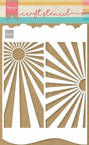 Marianne D Craft Stencil - A4 - Slimline Zonnestralen PS8080  (02-21)