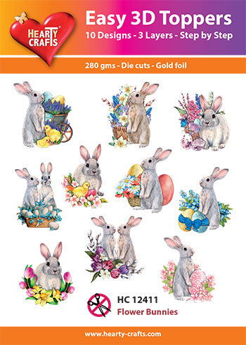 Easy 3D Designs pakket Flower Bunnies