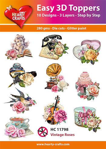 Easy 3D Designs pakket Vintage Roses