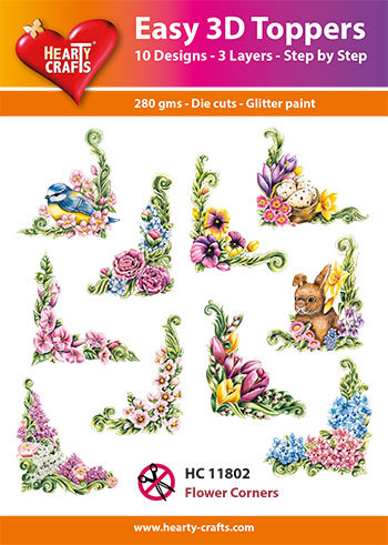 Easy 3D Designs pakket Flower Corners
