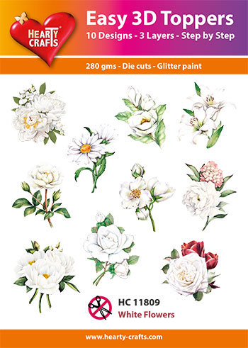 Easy 3D Designs pakket White Flowers