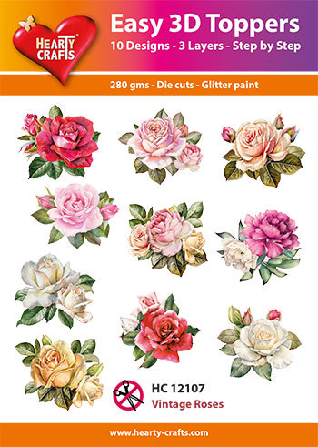 Easy 3D Designs pakket Vintage Roses