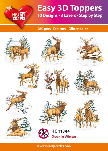 Easy 3D Designs pakket Deer in Winter