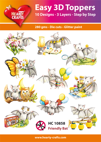 Easy 3D Designs pakket Friendly Bat