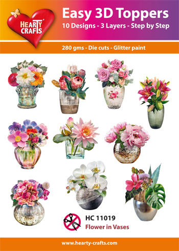 Easy 3D Designs pakket Flower in Vases