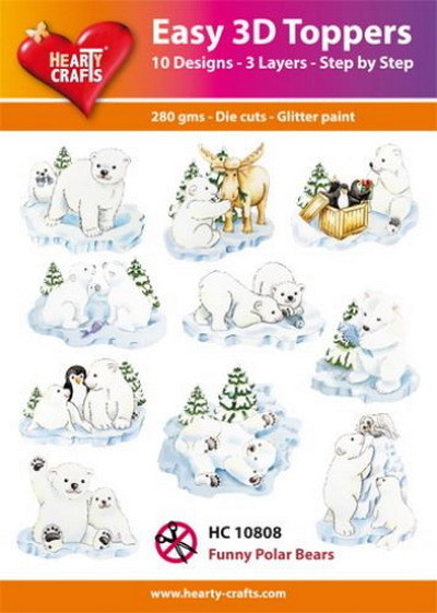 Easy 3D Designs pakket Funny Polar Bears