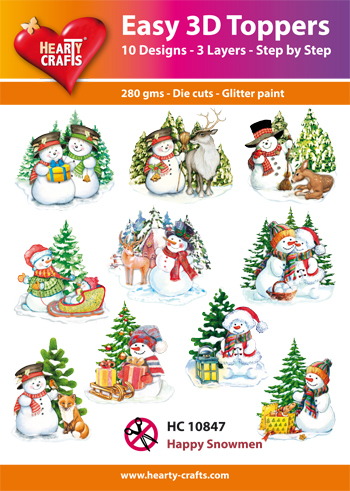Easy 3D Designs pakket Happy Snowmen