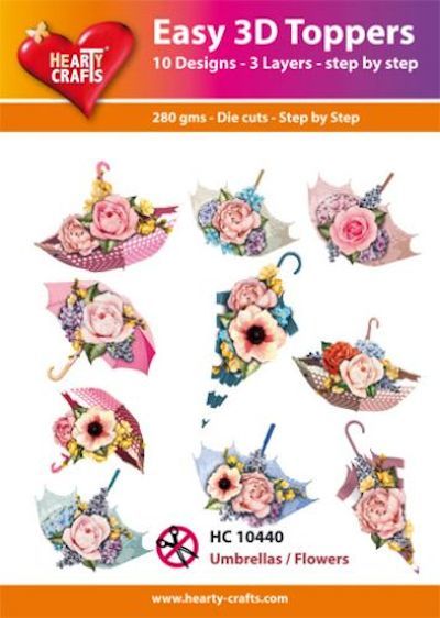 Easy 3D Designs pakket umbrella's - flowers